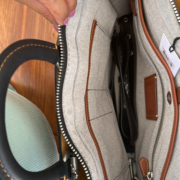 COACH.  NEW!!! briefcase in leather. Black - Picture 4 of 9